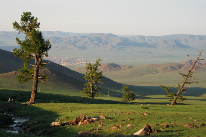 In the hills south of town