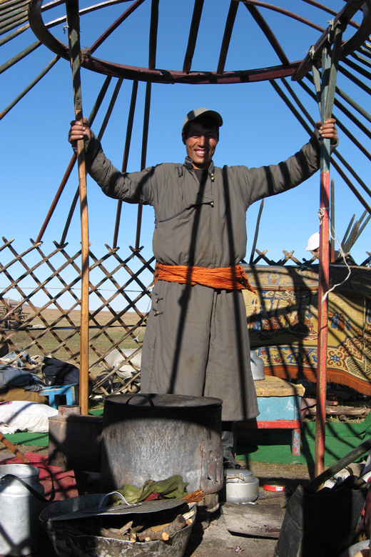 Dismantling the yurt