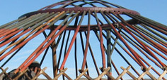 Dismantling the yurt