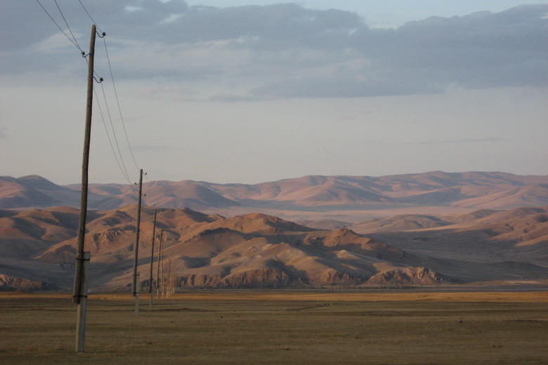 Electricity near Mörön 