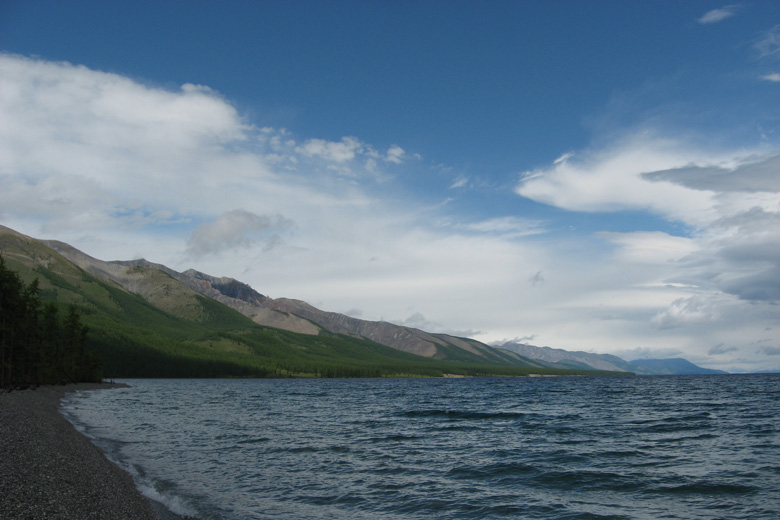 Mountains on the western shore of Hövsgöl nuur 